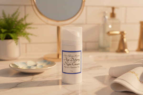 Age Defying Night Cream on vanity