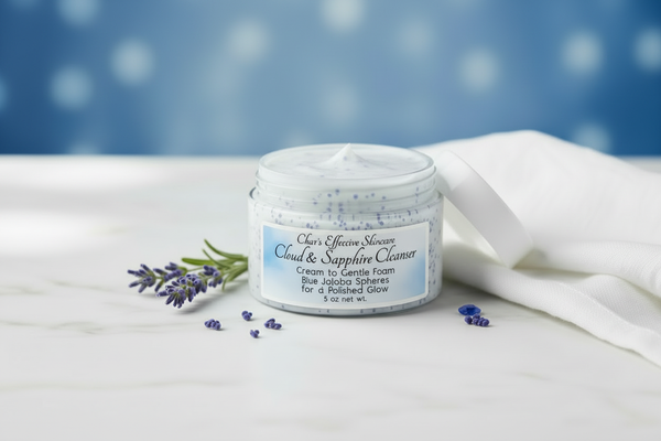 Cloud & Sapphire Cleanser — Close Up