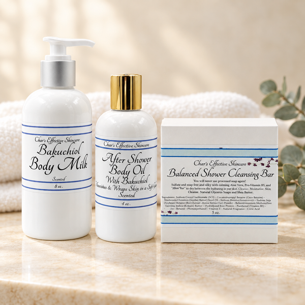 Pampering Shower & Bath Trio in an ivory spa setting