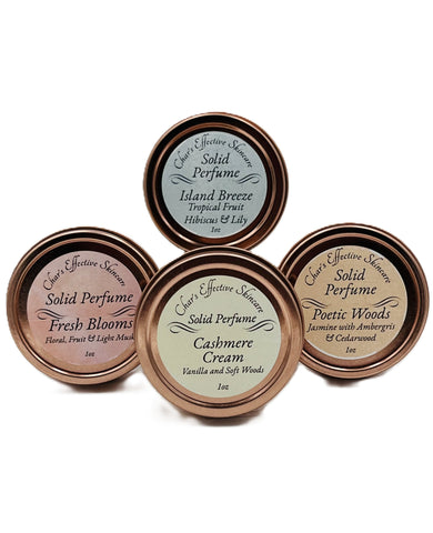 Solid Perfumes in Four Delightful Fragrances